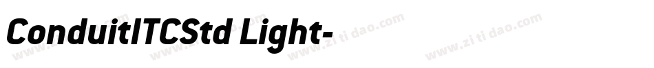 ConduitITCStd Light字体转换